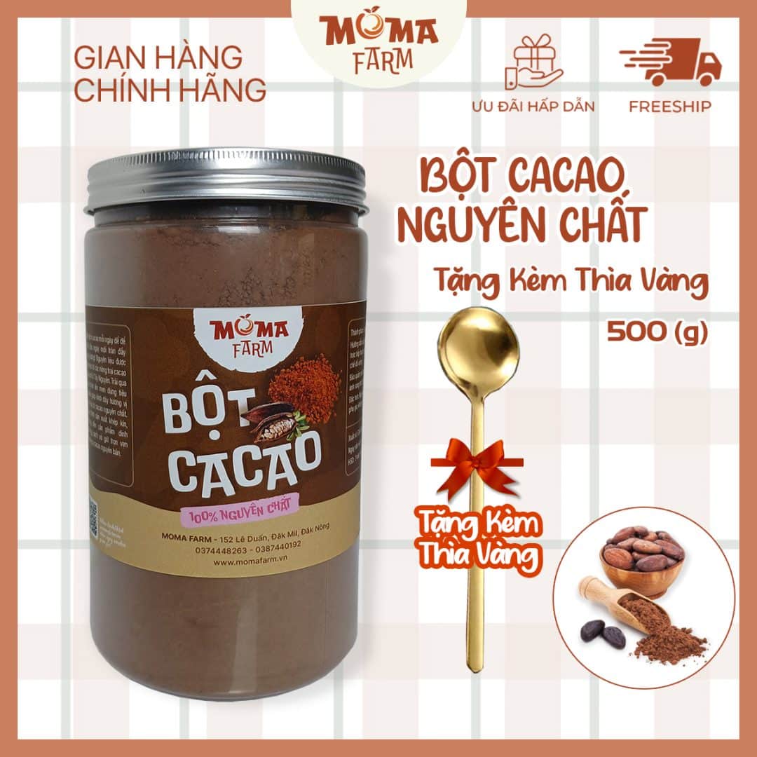 bột cacao nguyên chất moma farm 500g