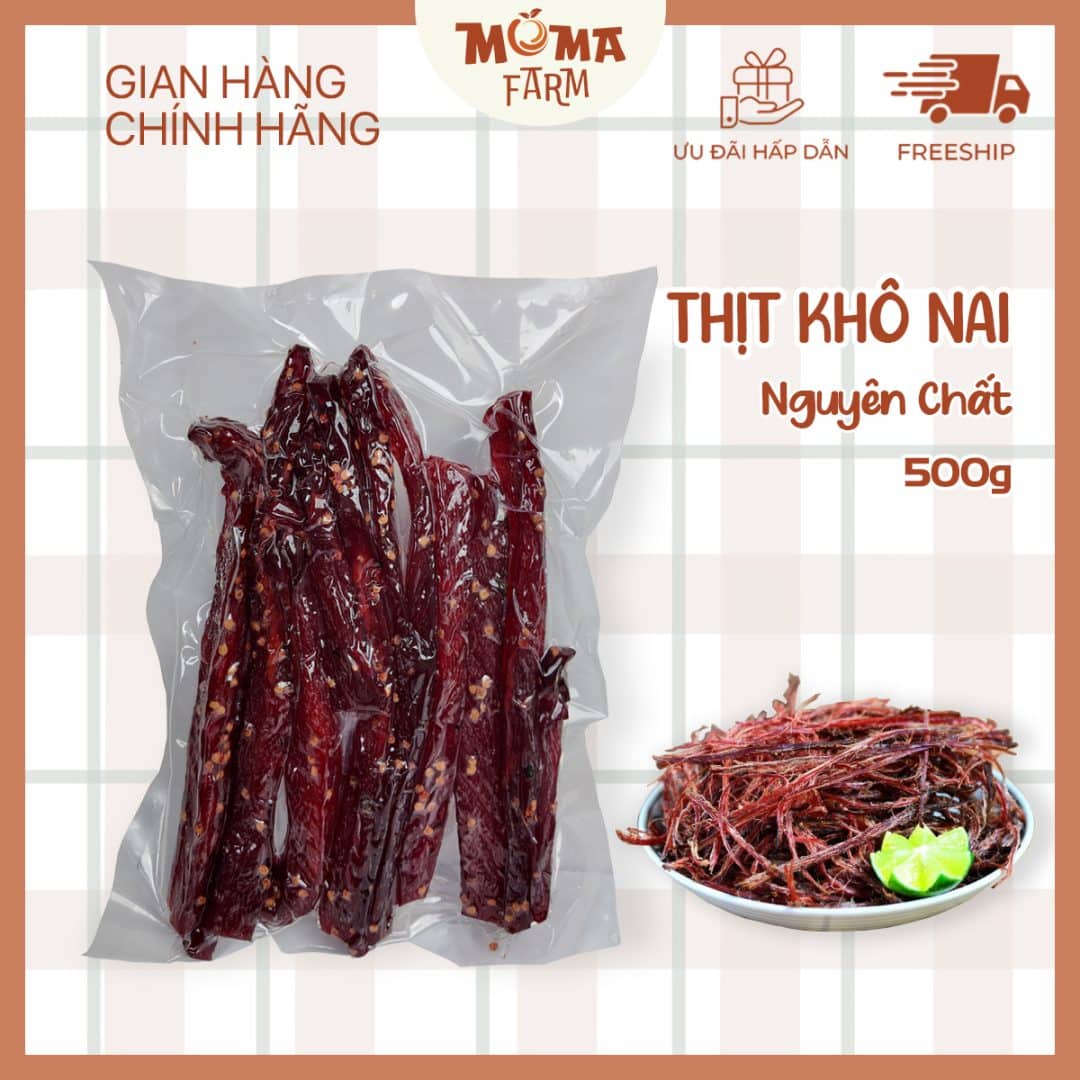 khô nai campuchia moma farm 500g
