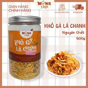 khô gà lá chanh nguyên chất moma farm 500g