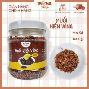 muối kiến vàng mix sả moma farm 100g