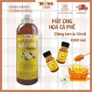 Mật ong hoa cà phê nguyên chất Moma Farm 1ít – Đặc sản Tây Nguyên