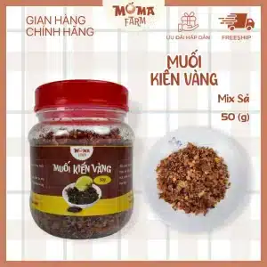 Muối kiến vàng Moma Farm hũ 50g, đặc sản Gia Lai ăn kèm bò một nắng cực ngon