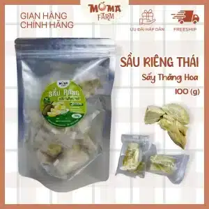 Sầu riêng sấy thăng hoa Moma Farm 100g, trái cây sấy giàu chất dinh dưỡng
